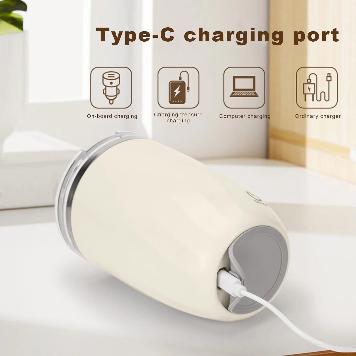 Self Stirring Cup Clearance,Rechargeable Self Heating Coffee Mug,Travel Cup for Home Coffee Milk,Stainless Steel Self Mixing Cup