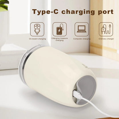 Self Stirring Cup Clearance,Rechargeable Self Heating Coffee Mug,Travel Cup for Home Coffee Milk,Stainless Steel Self Mixing Cup