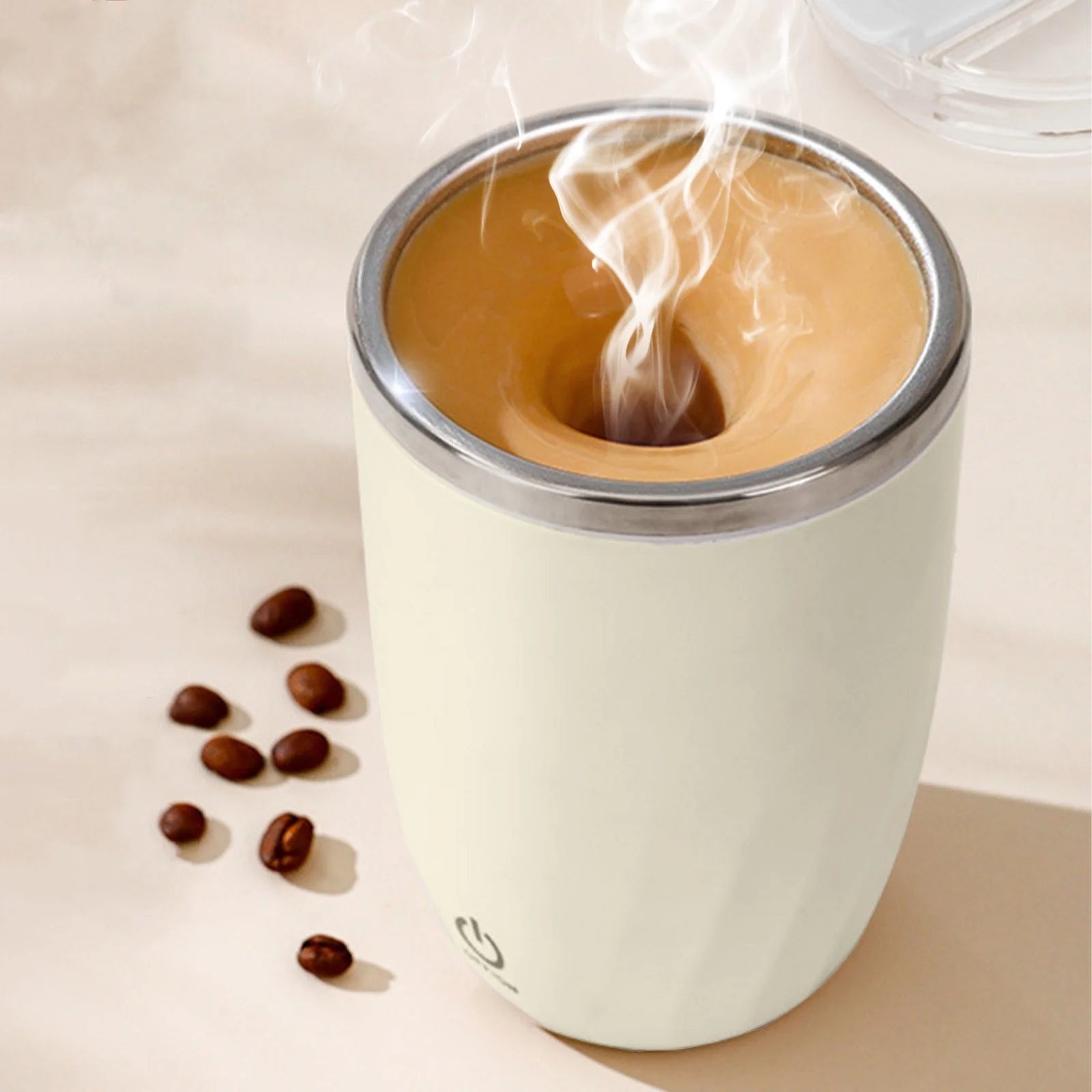 Self Stirring Cup Clearance,Rechargeable Self Heating Coffee Mug,Travel Cup for Home Coffee Milk,Stainless Steel Self Mixing Cup