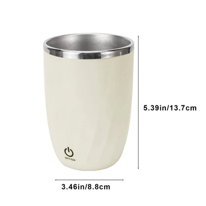 Self Stirring Cup Clearance,Rechargeable Self Heating Coffee Mug,Travel Cup for Home Coffee Milk,Stainless Steel Self Mixing Cup