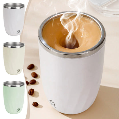 Self Stirring Cup Clearance,Rechargeable Self Heating Coffee Mug,Travel Cup for Home Coffee Milk,Stainless Steel Self Mixing Cup